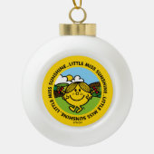 Little Miss Sunshine | zonneschijncirkel Keramische Bal Ornament (Voorkant)