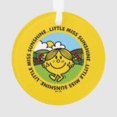 Little Miss Sunshine | zonneschijncirkel Ornament (achterkant)