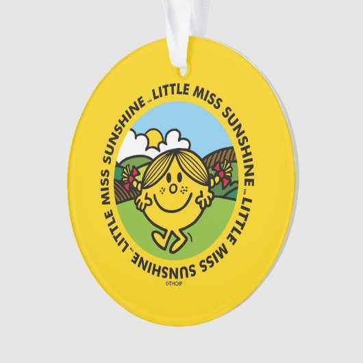 Little Miss Sunshine | zonneschijncirkel Ornament (voorkant)