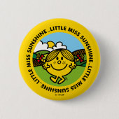 Little Miss Sunshine | zonneschijncirkel Ronde Button 5,7 Cm (Voorkant)