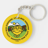 Little Miss Sunshine | zonneschijncirkel Sleutelhanger (Achterkant)