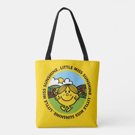 Little Miss Sunshine | zonneschijncirkel Tote Bag (Achterkant)