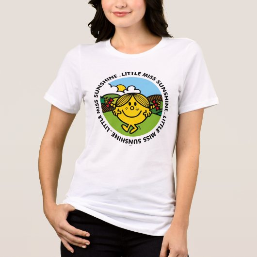 Little Miss Sunshine | zonneschijncirkel Tri-Blend Shirt (Voorkant)