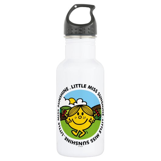 Little Miss Sunshine | zonneschijncirkel Waterfles (Voorkant)