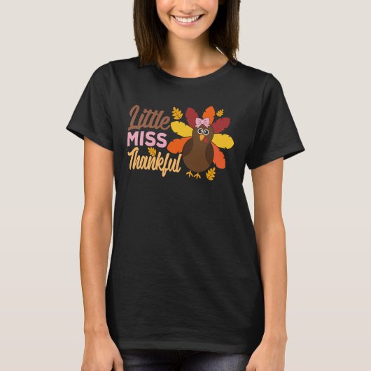 Little Miss Thankful T-shirt (Voorkant)