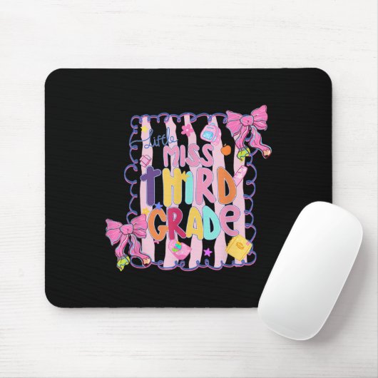 Little Miss Third Grade First Day Of 3rd Grade Coq Muismat (Met muis)