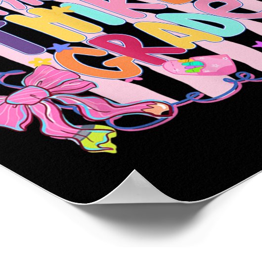 Little Miss Third Grade First Day Of 3rd Grade Coq Poster (Hoek)