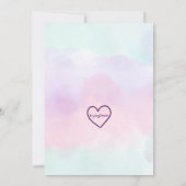 Little Miss Three-nager, Unicorn 3rd Birthday Kaart (Achterkant)