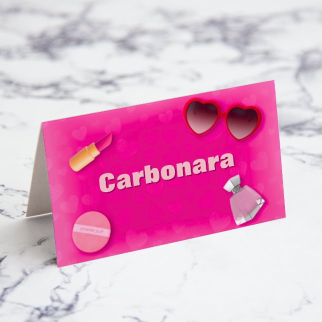 Little Miss Threenager - Eetlabel Kaart (Little Miss Threenager - Food Label - Buffet Tent Card)