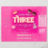 Little Miss Threenager - Meisje 3e Chip Bag Wrappe (Voorkant)