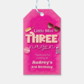 Little Miss Threenager - Meisje 3e verjaardag gift Cadeaulabel (Voorkant)