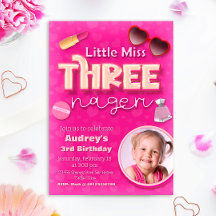 Little Miss Threenager - Meisje 3e verjaardag