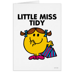Little Miss Tidy zwarte belettering