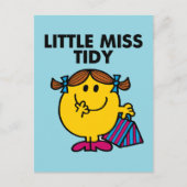 Little Miss Tidy | zwarte belettering Briefkaart (Voorkant)