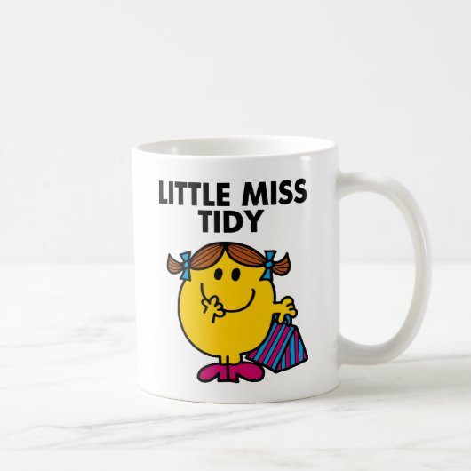 Little Miss Tidy | zwarte belettering Koffiemok (Rechts)