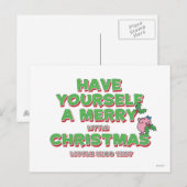 Little Miss Tiny Christmas Feestdagenkaart (Voorkant / Achterkant)