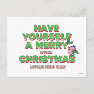 Little Miss Tiny Christmas Feestdagenkaart