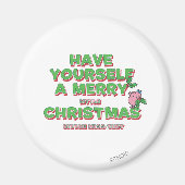 Little Miss Tiny Christmas Magneet (Voorkant)