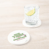 Little Miss Tiny Christmas Zandsteen Onderzetter (Zijkant)