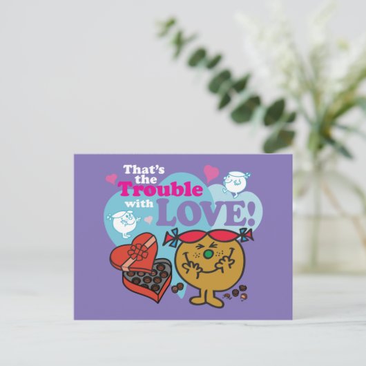 Little Miss Trouble | Valentijn Feestdagenkaart (Staand voorkant)