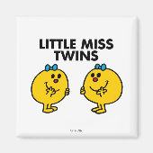 Little Miss Twins | Twee veel plezier Magneet (Voorkant)