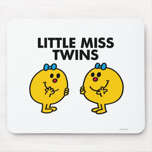 Little Miss Twins | Twee veel plezier Muismat (Voorkant)