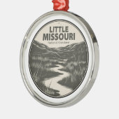 Little Missouri National Grassland Stream Metalen Ornament (Links)