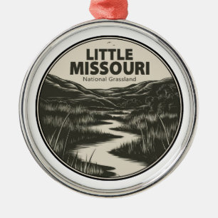 Little Missouri National Grassland Stream Metalen Ornament