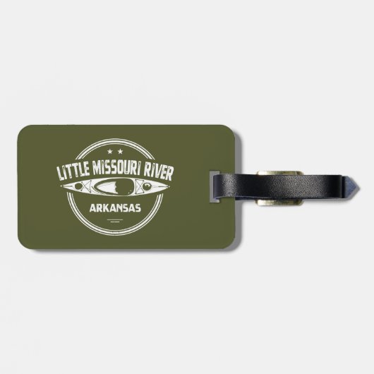 Little Missouri River Arkansas Kayaking Bagagelabel (Achterkant horizontaal)