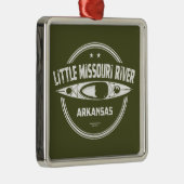 Little Missouri River Arkansas Kayaking Metalen Ornament (Rechts)