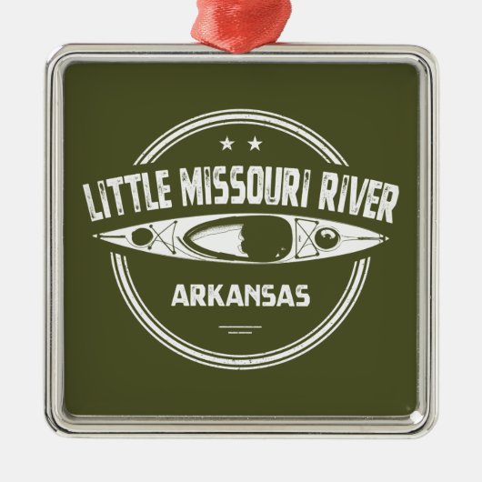 Little Missouri River Arkansas Kayaking Metalen Ornament (Voorkant)