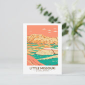 Little Missouri State Park North Dakota  Briefkaart (Staand voorkant)