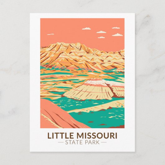 Little Missouri State Park North Dakota  Briefkaart (Voorkant)