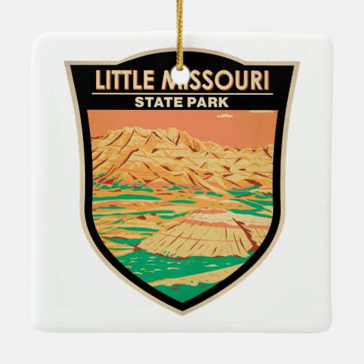 Little Missouri State Park North Dakota  Keramisch Ornament (Achterkant)