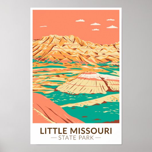 Little Missouri State Park North Dakota  Poster (Voorkant)