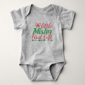 Little Mister First Gift kerstboy Romper (Voorkant)
