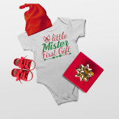 Little Mister First Gift kerstboy Romper