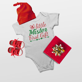 Little Mister First Gift kerstboy Romper