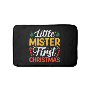 Little Mister First Kerstmis - Funny Kerstmis Badmat