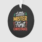 Little Mister First Kerstmis - Funny Kerstmis Ornament (voorkant)
