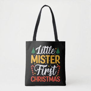 Little Mister First Kerstmis - Funny Kerstmis Tote Bag