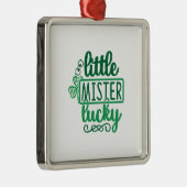 Little Mister Lucky Metalen Ornament (Rechts)