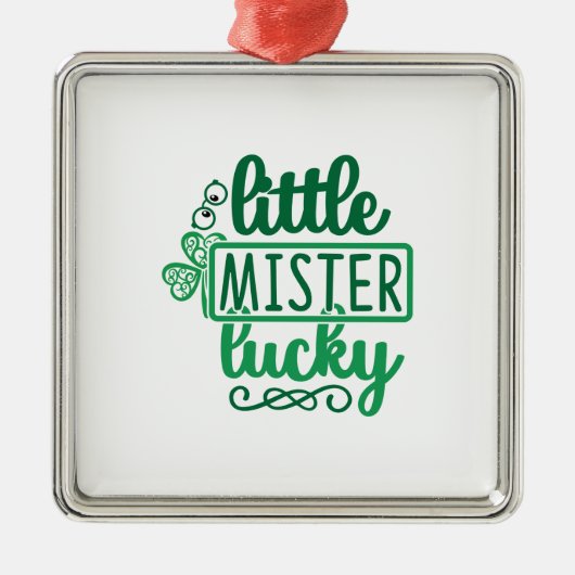 Little Mister Lucky Metalen Ornament (Voorkant)
