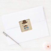 Little Mister Moustache Baby shower favor stickers (Envelop)