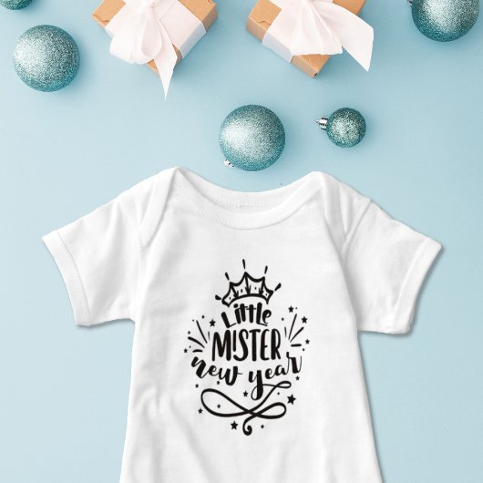 Little mister New Year Romper