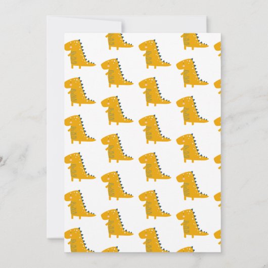 Little Mister ONEderful Dinosaurs Jongen's Verjaar Kaart (Achterkant)