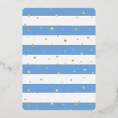 Little Mister Onederful Photo 1st Birthday Real Folie Uitnodiging (Achterkant)