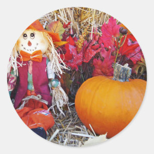 Little Mister Scarecrow Ronde Sticker