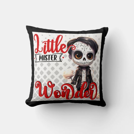 Little Mister _ Sugar Skull Kussen (Voorkant)