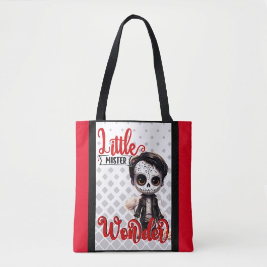 Little Mister _ Sugar Skull Tote Bag (Voorkant)